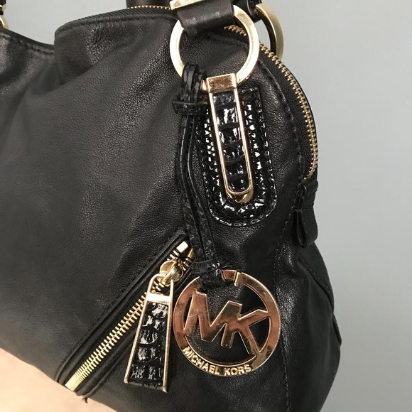 Michael Kors Matilda Large Slim Satchel Black - Picture 3 of 7